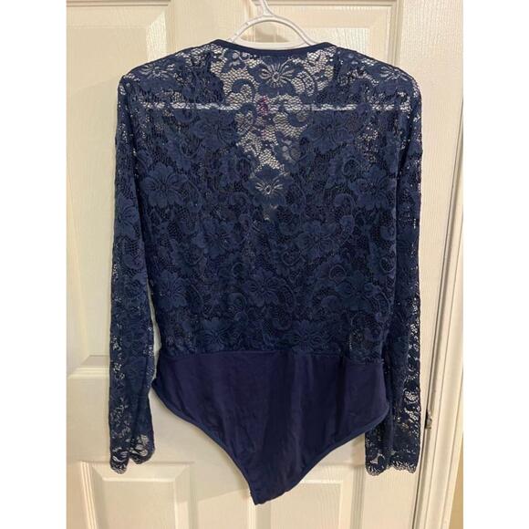Women's Avidlove Blue Lace Bodysuit Size XXL NWT - Picture 3 of 3